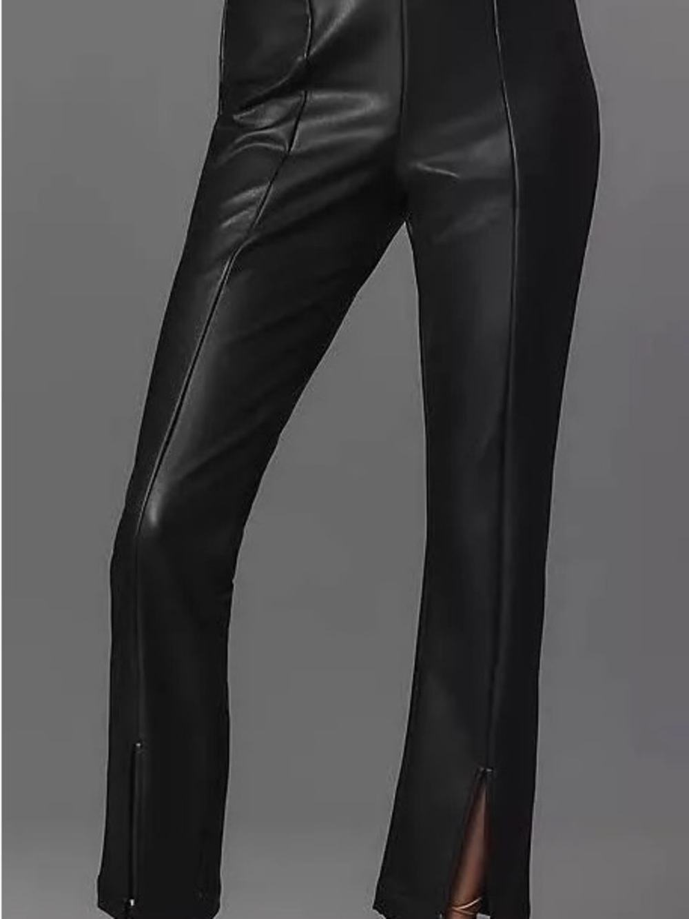 Maeve Split-Front Faux Leather Pants from Anthropologie